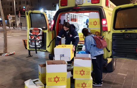 קמחא דפסחא: אלפי חבילות לנזקקים מזון נאספו על ידי מתנדבי מד”א